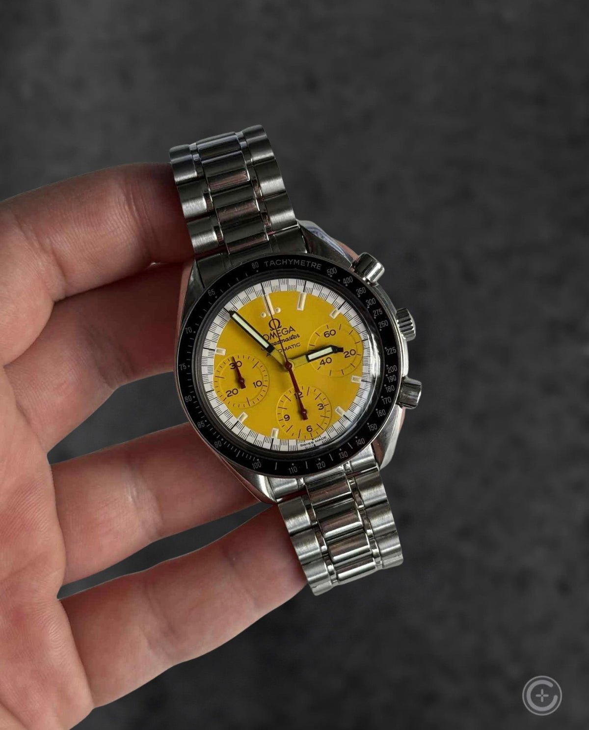 Omega Speedmaster Reduced “Yellow Schumacher”