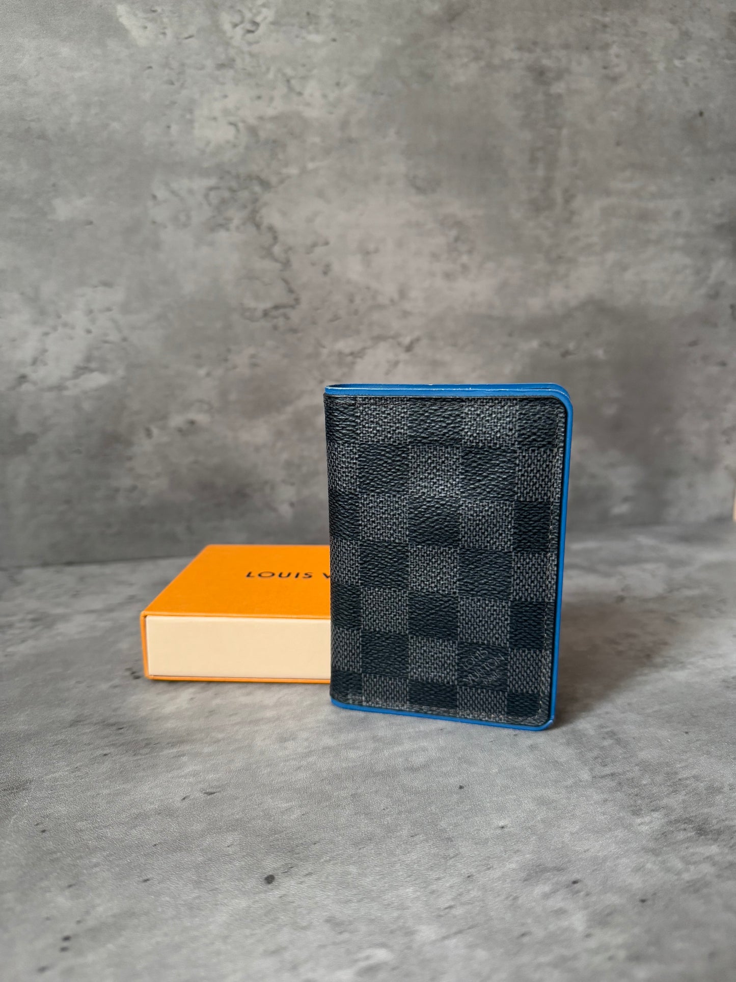 Louis Vuitton Pocket Organizer Blue Damier