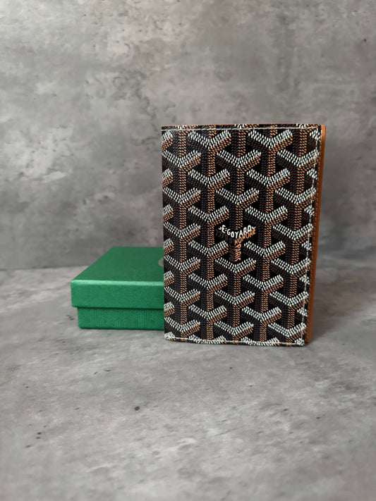 Goyard Passport Holder Black/Brown