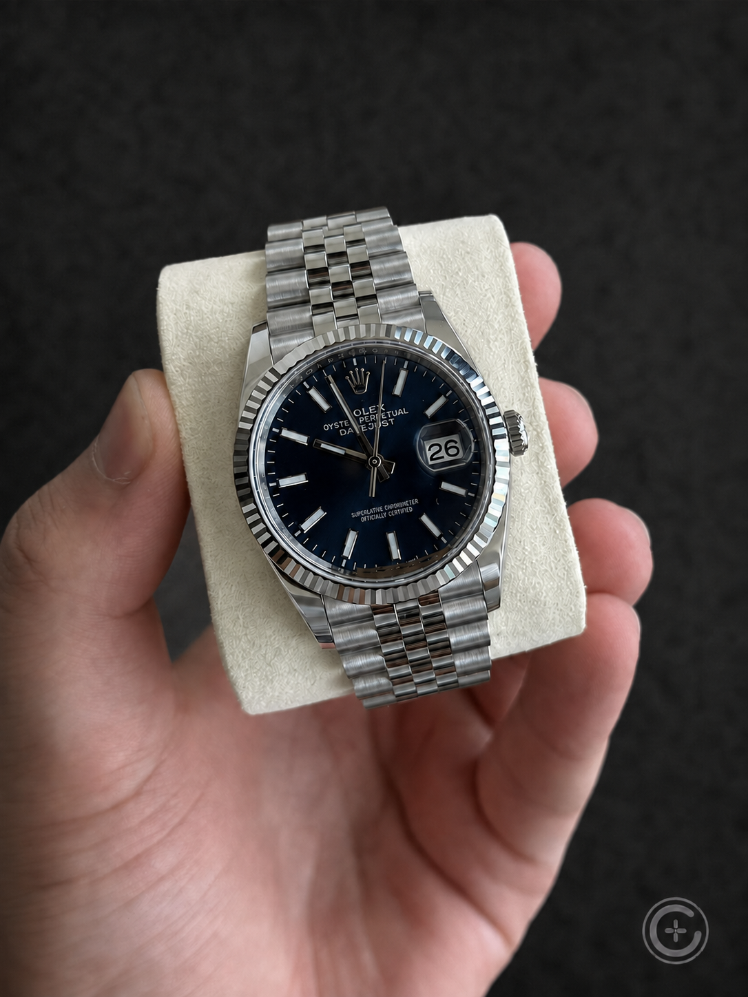 Rolex Datejust 36 reference 126234 with blue dial and Jubilee bracelet