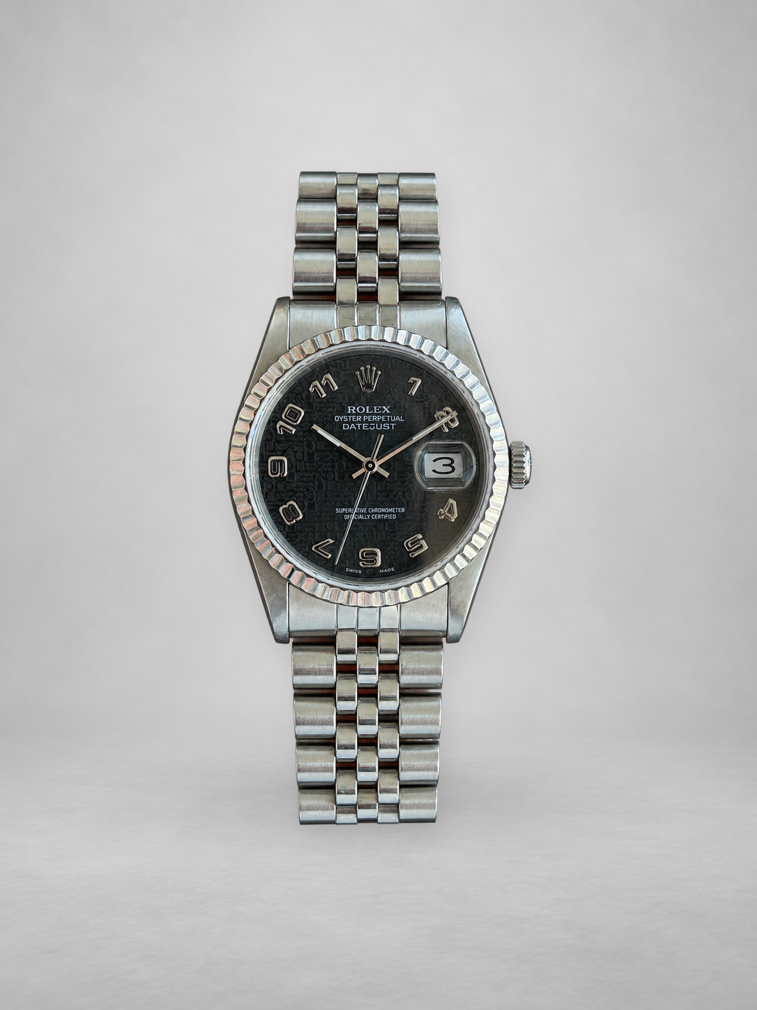 Rolex Datejust Gray Anniversary Dial 16220